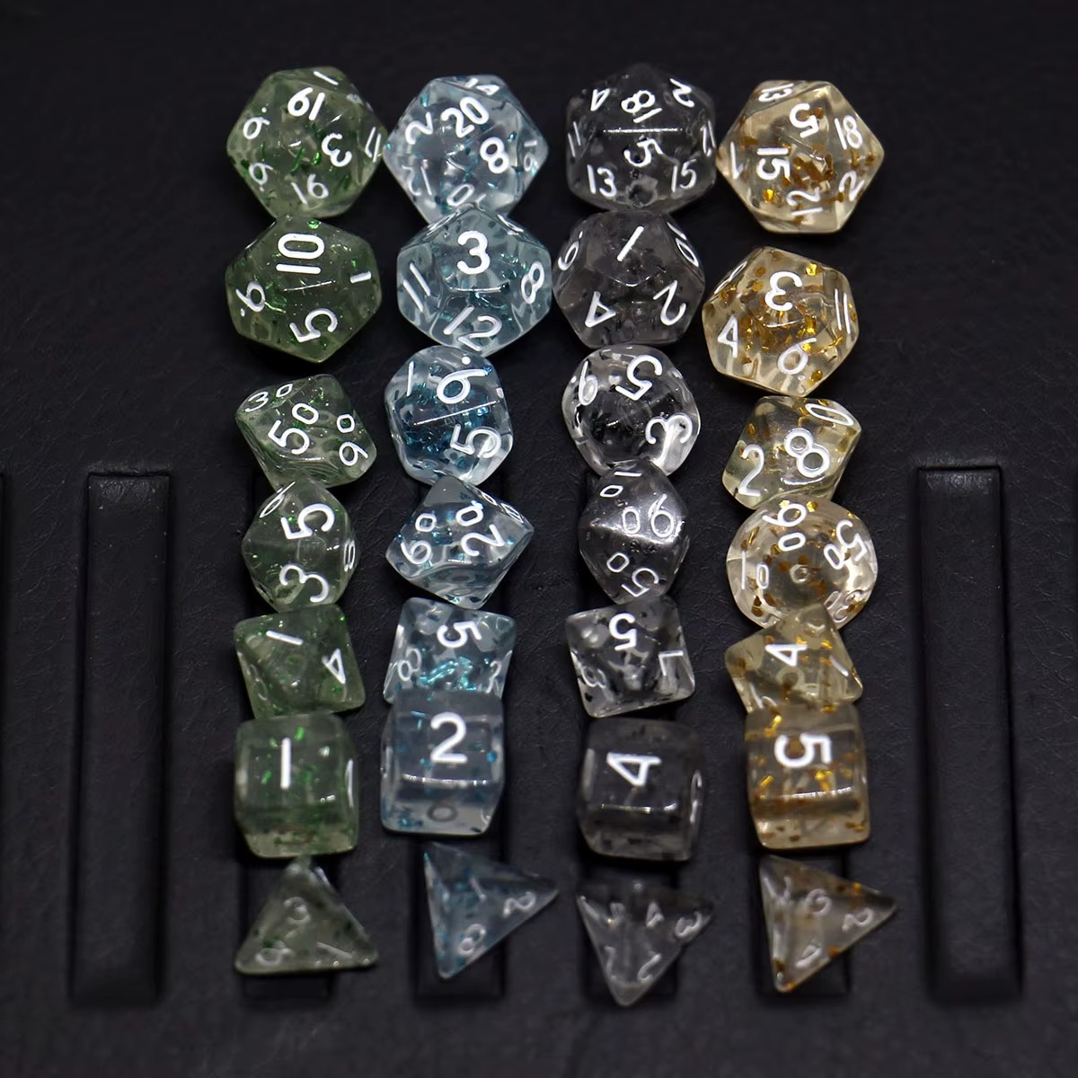 Juego de Mini Dados Poliédricos Rol Acrílico (7 Piezas) | Variedad - Imagen 2