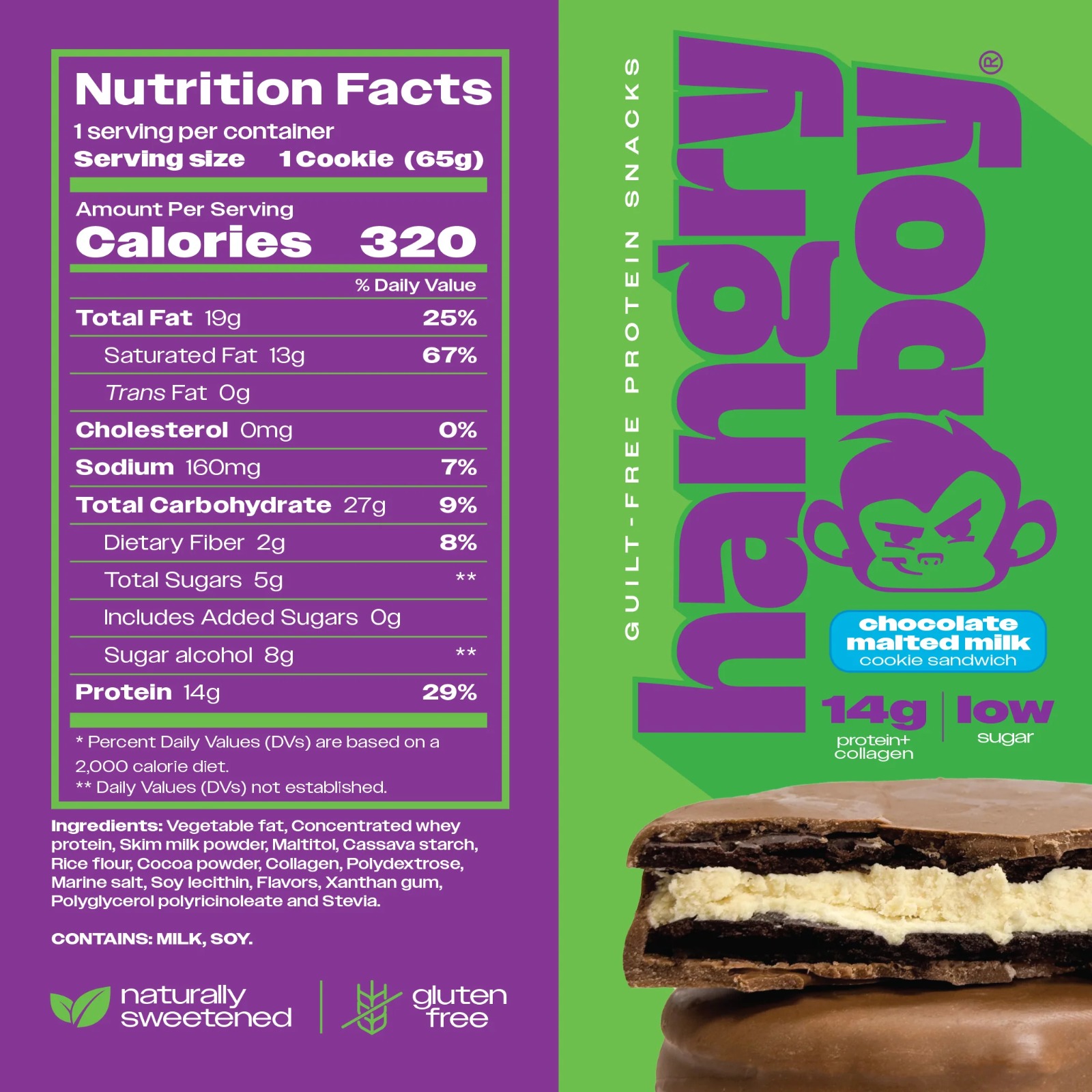 Snack Alfajor Hangryboy 65 g | Variedades - Imagen 9