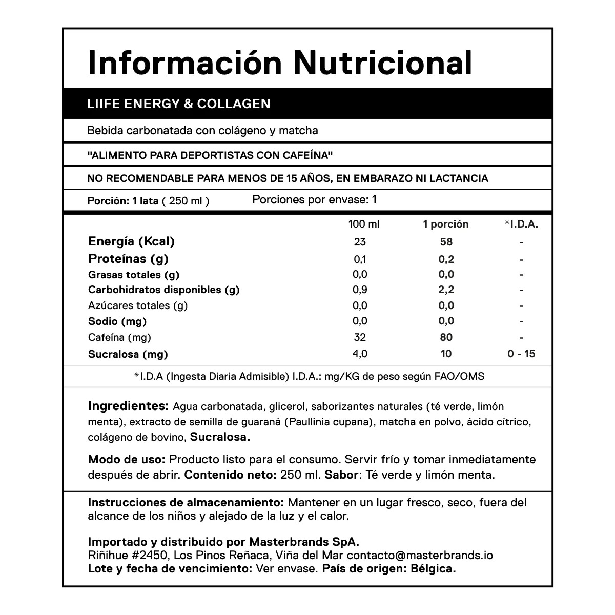 Energy Collagen Matcha 250 ml | Variedades - Imagen 2