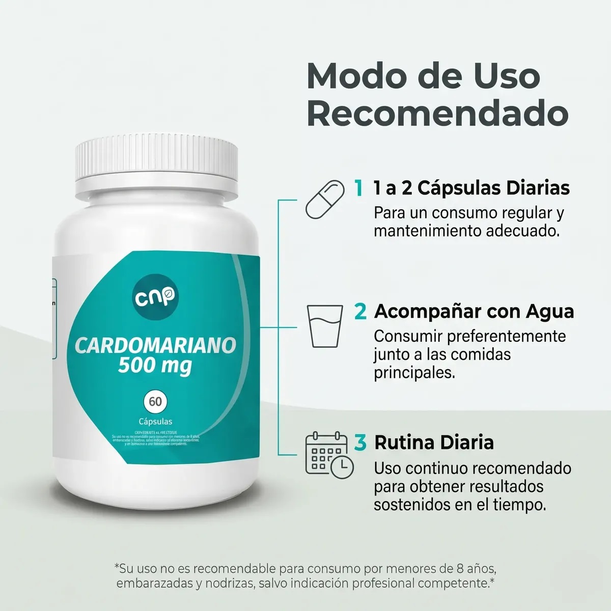 Cardo Mariano 500 mg | 60 cápsulas - Imagen 3