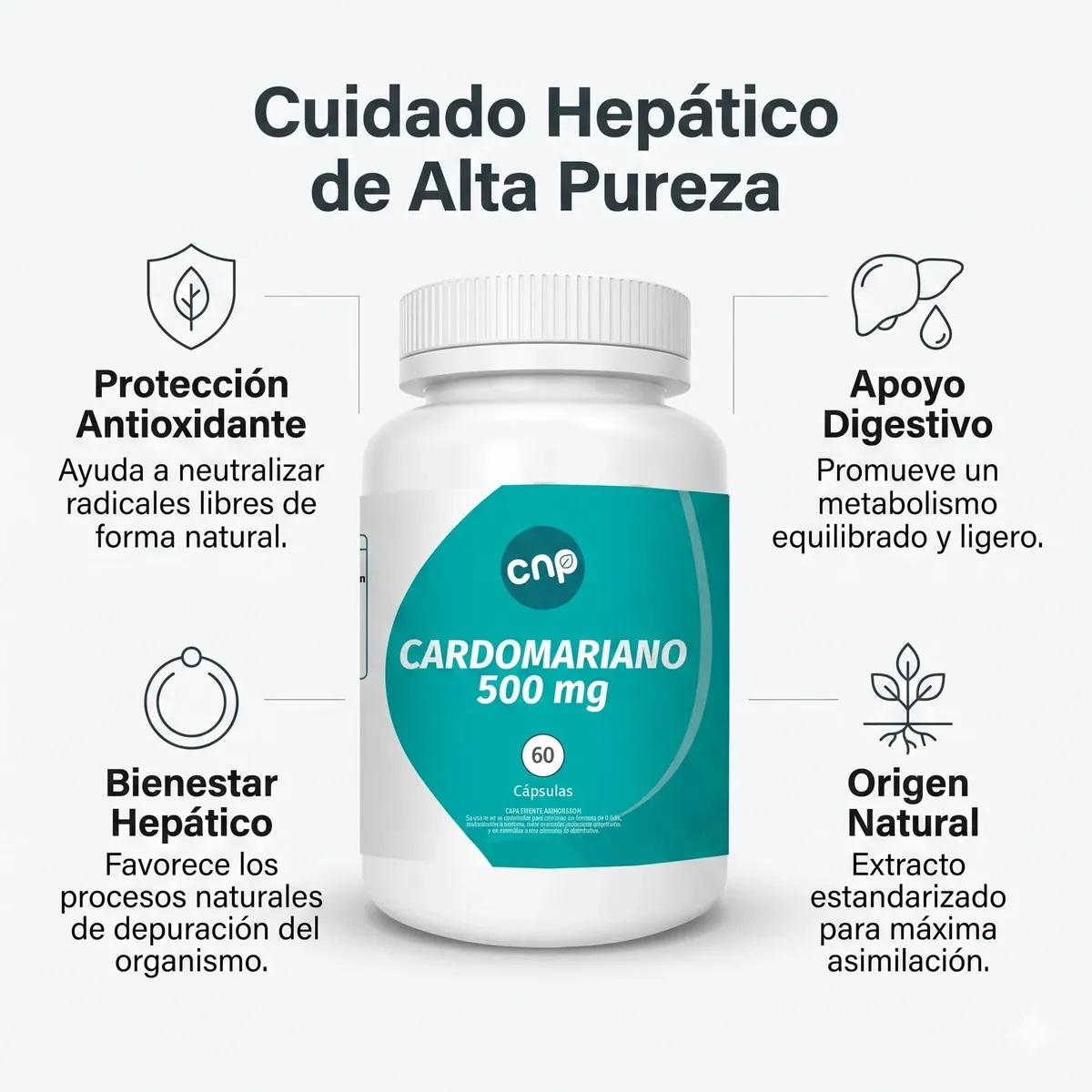 Cardo Mariano 500 mg | 60 cápsulas - Imagen 4