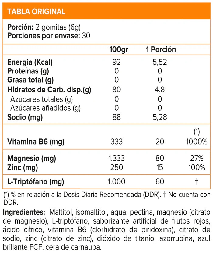 Gomitas Magnesio + Triptófano sabor Berries | 60 Vegan Gummies - Imagen 2
